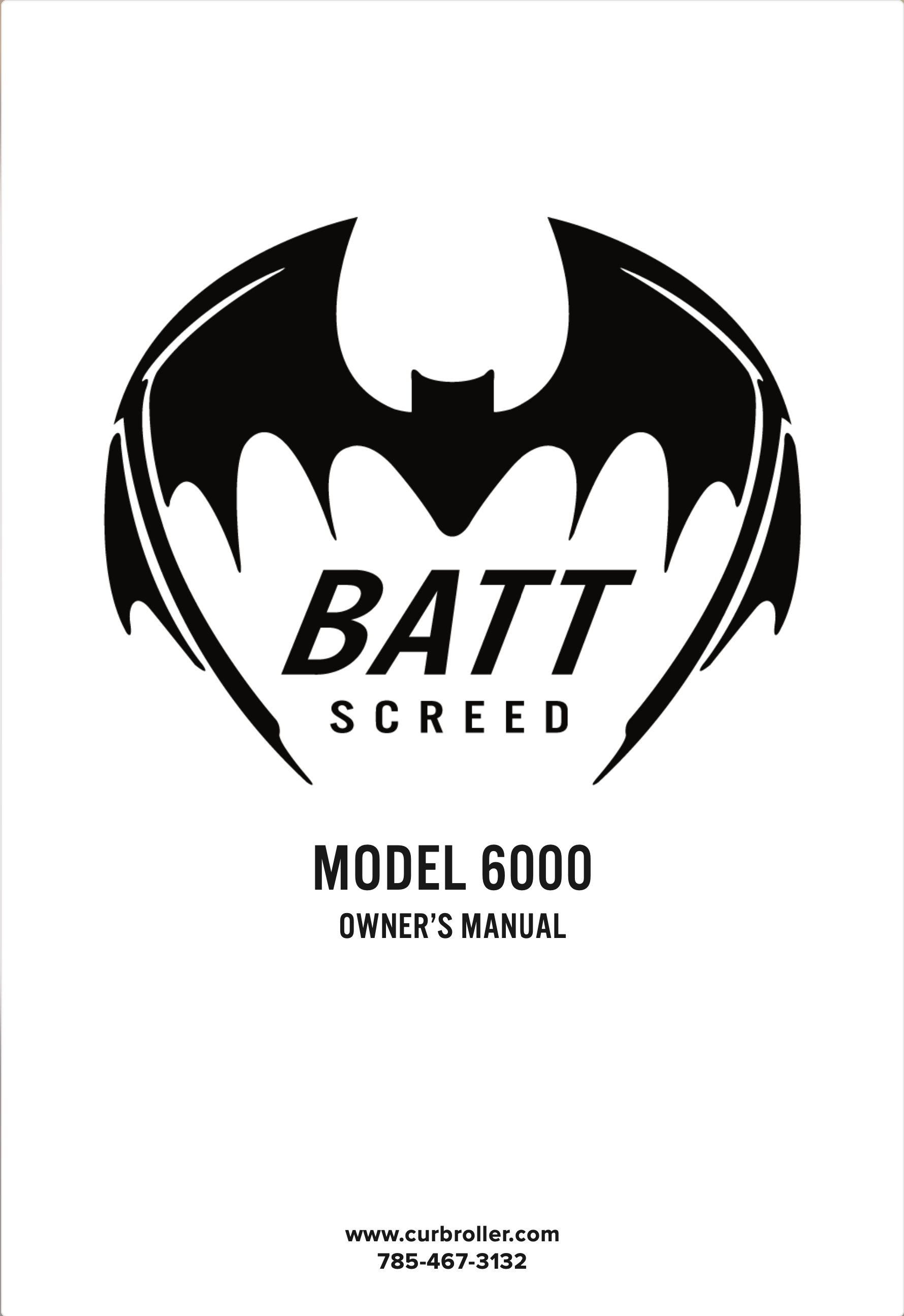 Batt Screed Owner's Manual Cover