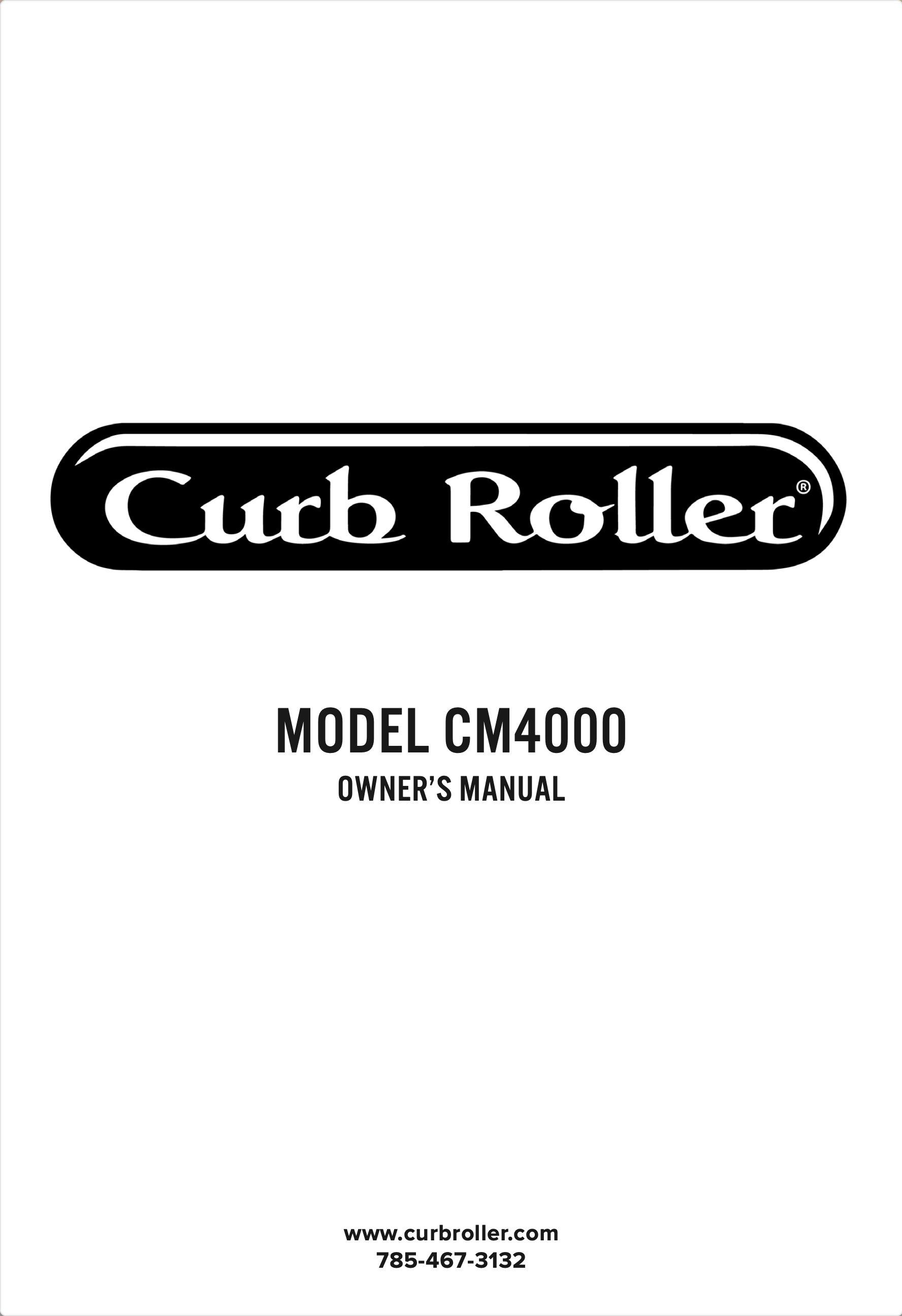 Curb Roller Owner's Manual