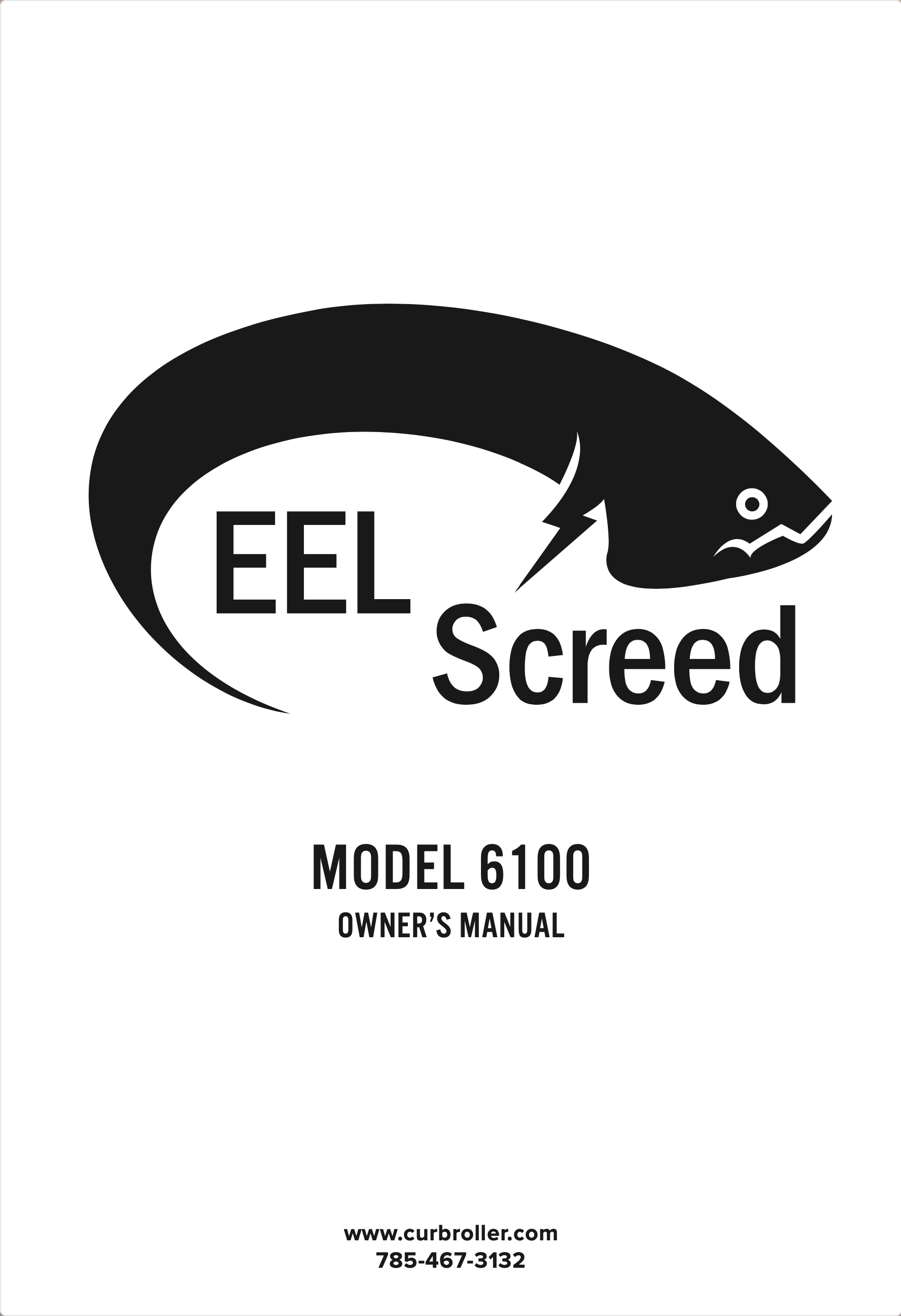 Eel Screed Owner's Manual Cover