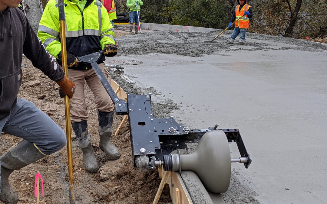 badger curb maker concrete curb machine